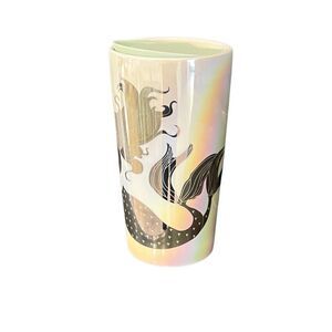 Starbucks 2021 Winter Holiday Mermaid Iridescent Ceramic Travel Mug 355ml